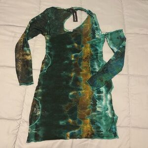 NWT PrettyLittleThing Asymmetrical Body con dress